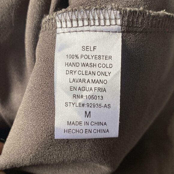 Worn once! Altar’d State Grey Suede Dress Size Medium - Picture 8 of 8